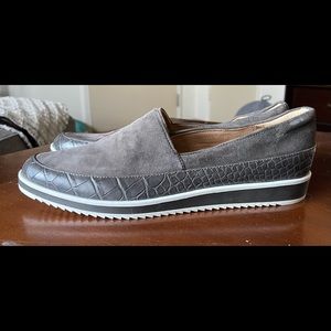 Naturalizer Brown Suede and Leather Slip-on Sneaker. Women’s size 12W.